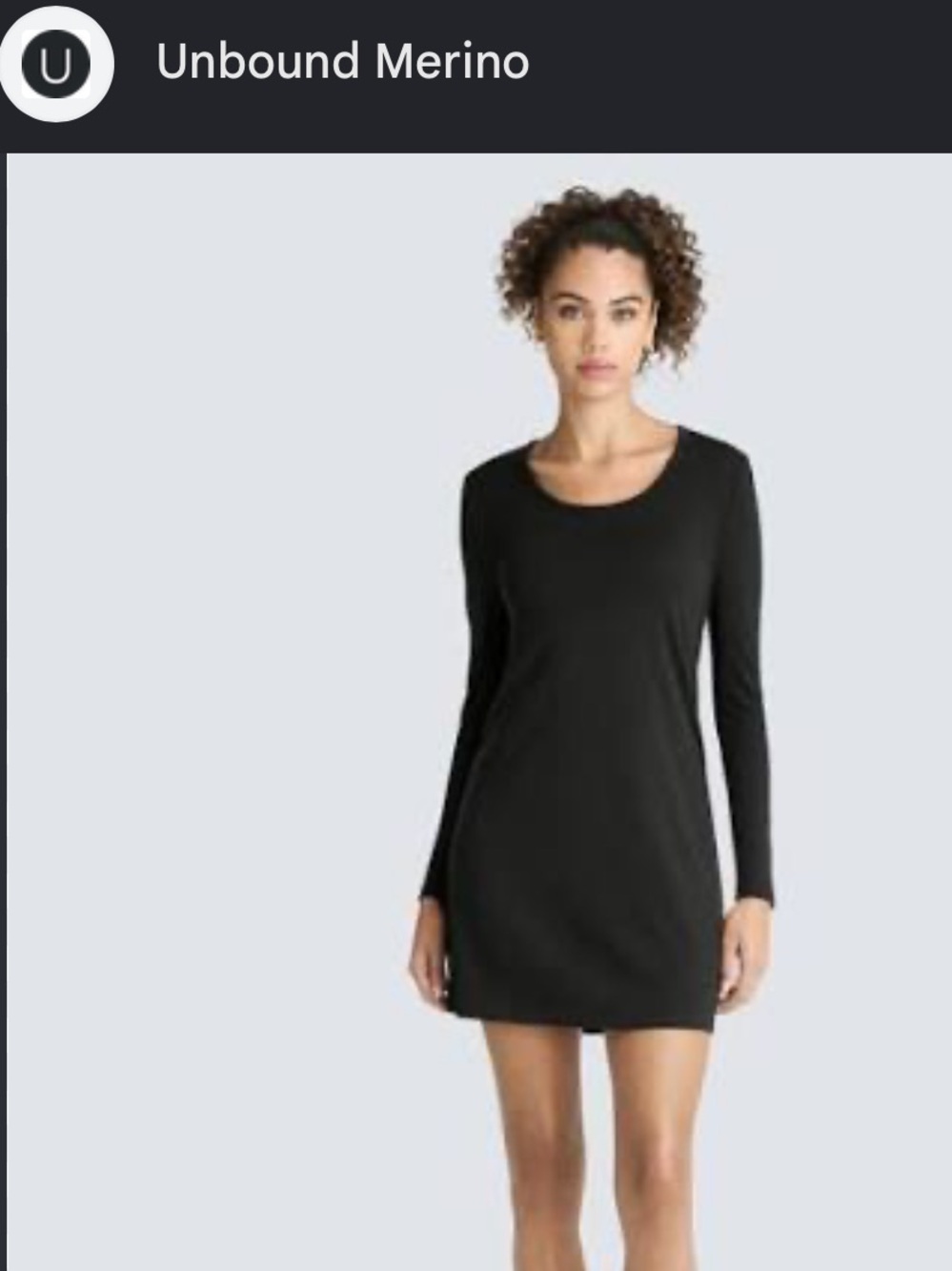 Unbound Merino mini dress sweater